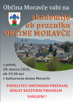 VABILO NA PRIREDITEV OB OBČINSKEM PRAZNIKU OBČINE MORAVČE