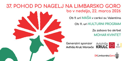 VABILO NA POHOD PO NAGELJ NA LIMBARSKO GORO IN NA VOLIŠČA