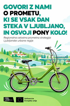 Prispevaj svoj pogled na promet v Ljubljanski urbani regiji in osvoji...